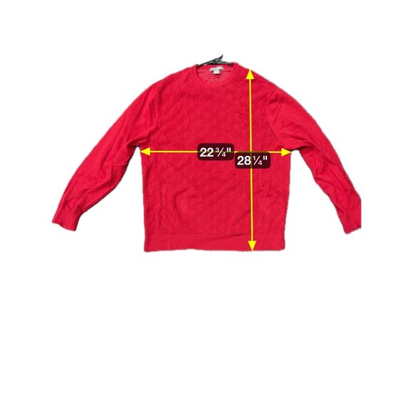 Daniel Cremieux Signature Collection Red Sweater Crew Neck Knit Sz XL - Picture 6 of 8